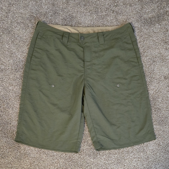 Exofficio Lacuna Men's Forest Green Flat Front Shorts Size 34 - Picture 1 of 6